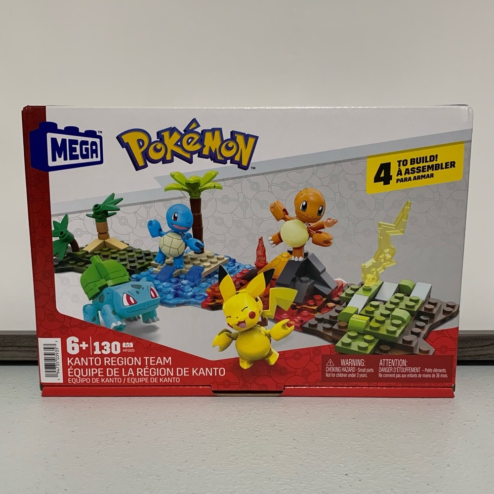MEGA Pokemon Kanto Region Team Building Set-New